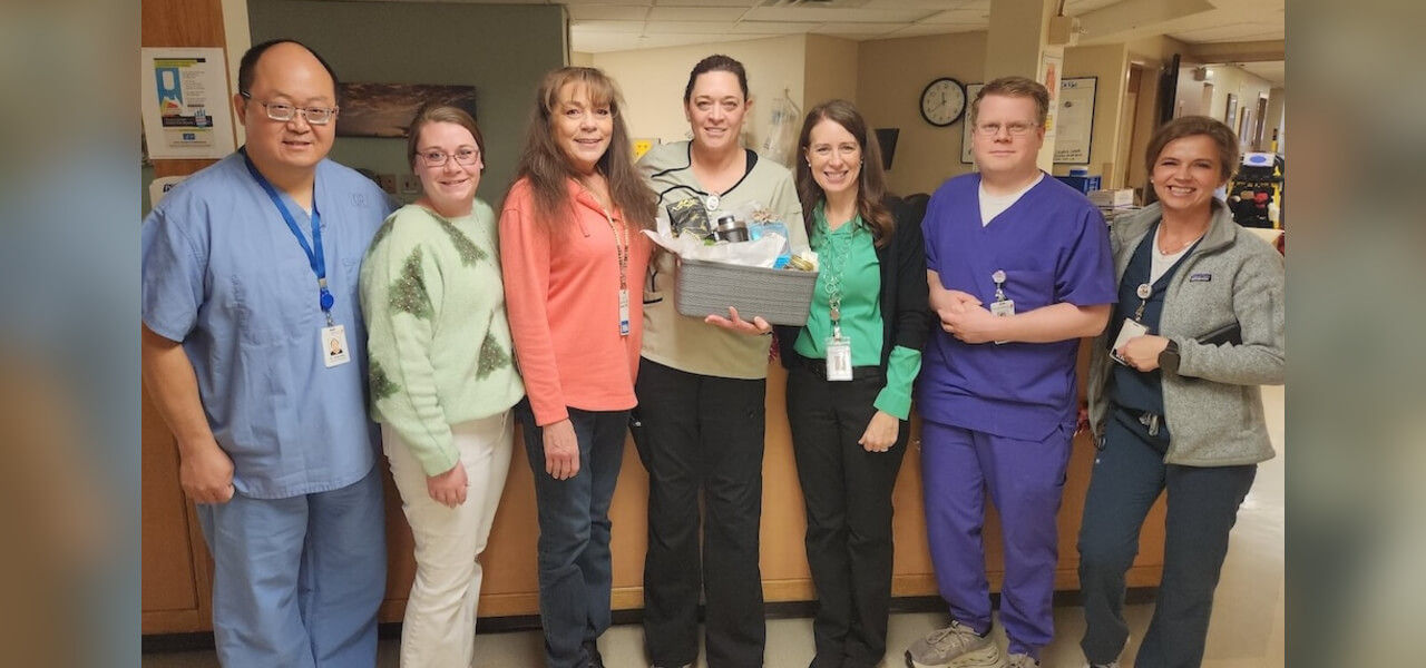 Dr. James Rowe, Hospitalist; Jamie Abraham, Human Resources Director; Susan Ward, RN Case Manager; Kara Howe, RN House Supervisor; Amanda Vick, CEO; Jacob Martin, RN Med/Surg and Laura Rodriguez, RN Infusion Services.