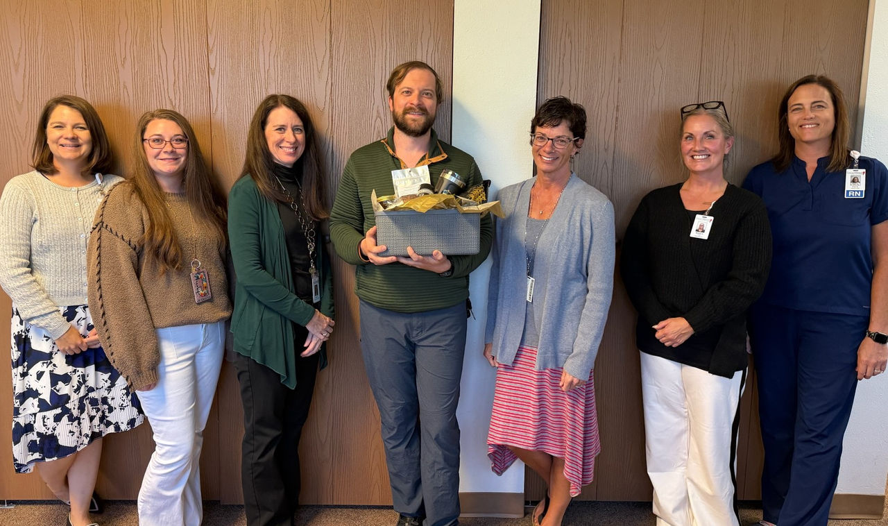 Pictured left to right: Jennifer Burrell, Associate Administrator; Jamie Abraham, HR Director; Amanda Vick, CEO; James Olson, IT Analyst; Jennifer Hamilton, CFO; Melissa Anderson, CNO and Fran Gordon, Interim CNO.