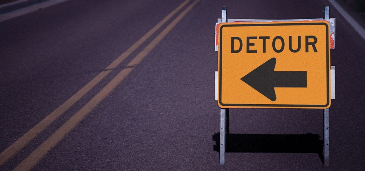 Detour sign